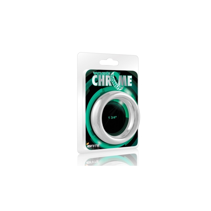 WIDE CHROME DONUT COCK RING - 1.75 WIDE CHROME DONUT COCK RING - 1.75
