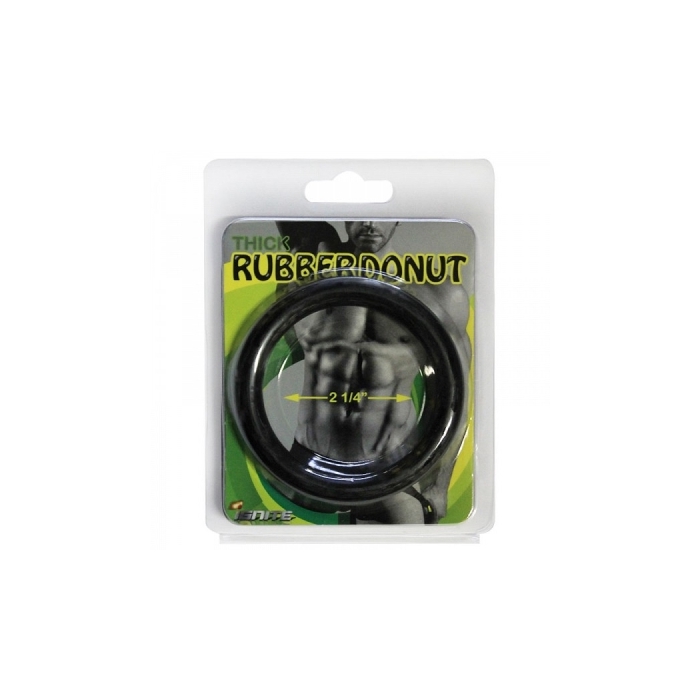 RUBBER DONUT COCK RING -2. 25IN -BLACK (SI-95037) RUBBER DONUT COCK RING -2. 25IN -BLACK (SI-95037)