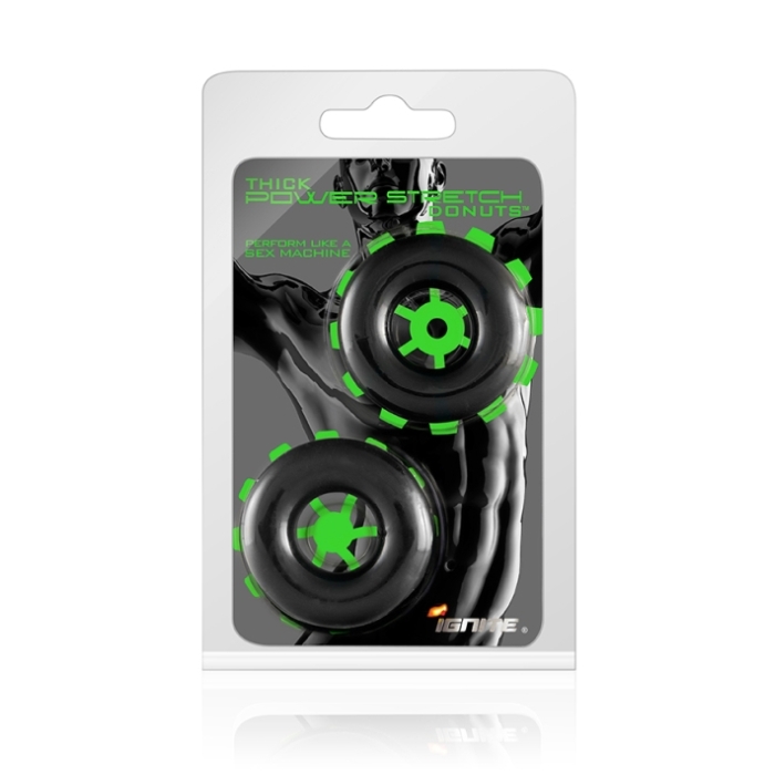 THICK POWER STRECH DONUTS 2 PACK BLACK THICK POWER STRECH DONUTS 2 PACK BLACK