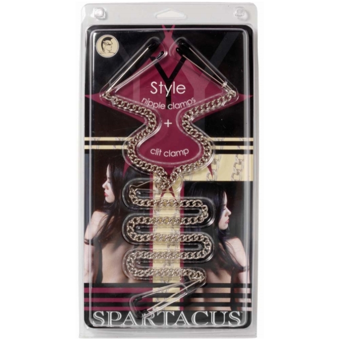 TWEEZER Y-STYLE W/ CLIT CLAMP - ADJ. TWEEZER Y-STYLE W/ CLIT CLAMP - ADJ.