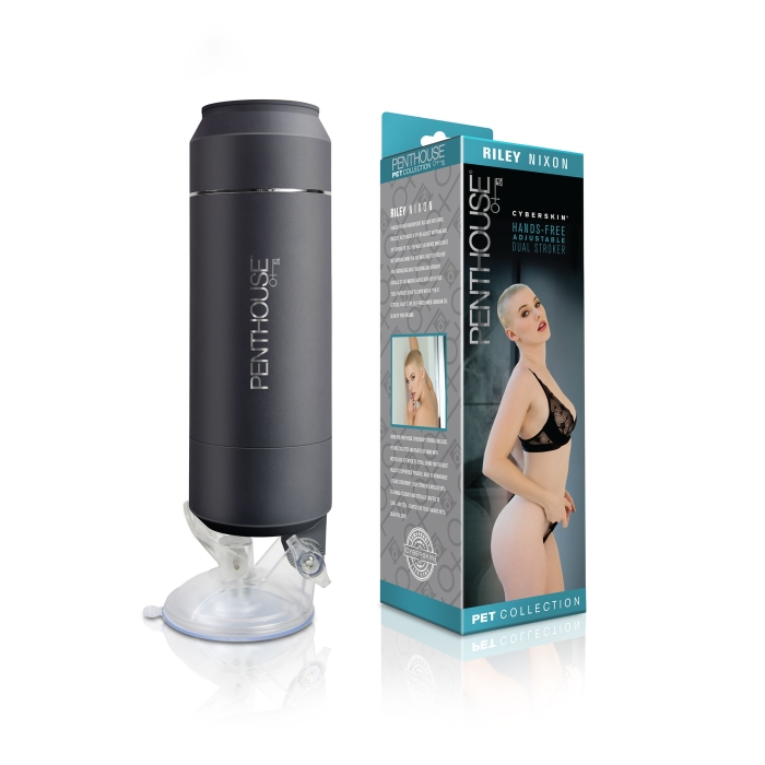 CYBERSKIN PENTHOUSE HAND-FREE DUAL STROKER RILEY NIXON CYBERSKIN PENTHOUSE HAND-FREE DUAL STROKER RILEY NIXON