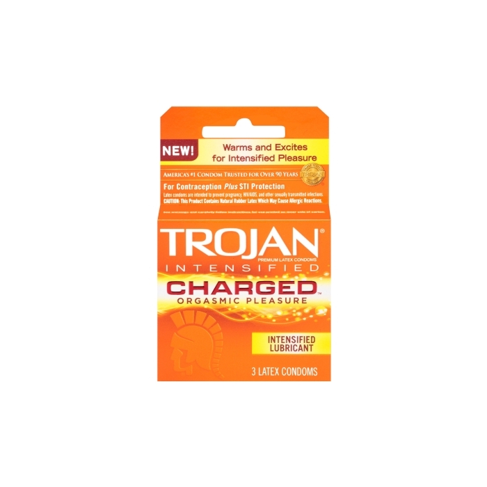 TROJAN 3'S CHARGED ORANGE 6 PACK TROJAN 3'S CHARGED ORANGE 6 PACK
