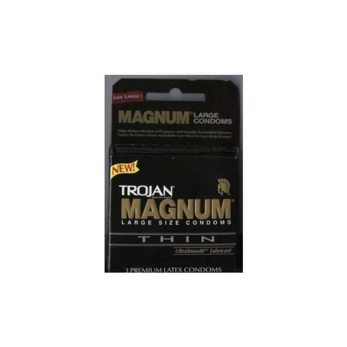 TROJAN 3'S MAGNUM THIN LARGE 6 PACK TROJAN 3'S MAGNUM THIN LARGE 6 PACK