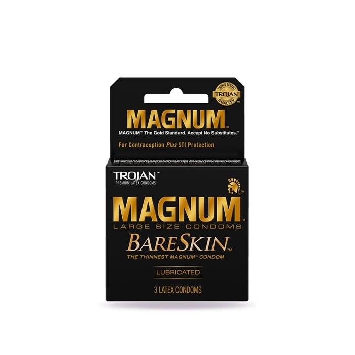 TROJAN 3'S MAGNUM BARESKIN 6 PACK TROJAN 3'S MAGNUM BARESKIN 6 PACK