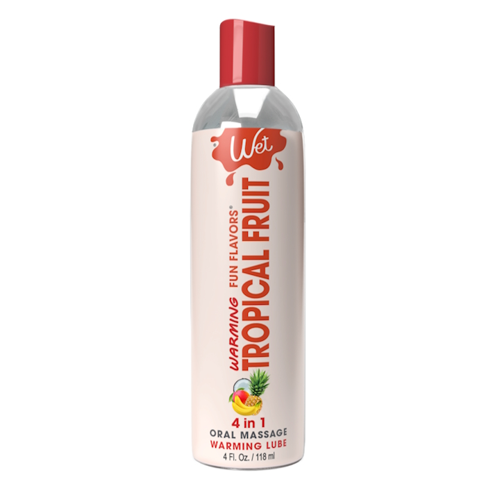 WARMING LUBE 4OZ TROPICAL FRUIT 4-IN-1 FUN FLAVORS WARMING LUBE 4OZ TROPICAL FRUIT 4-IN-1 FUN FLAVORS