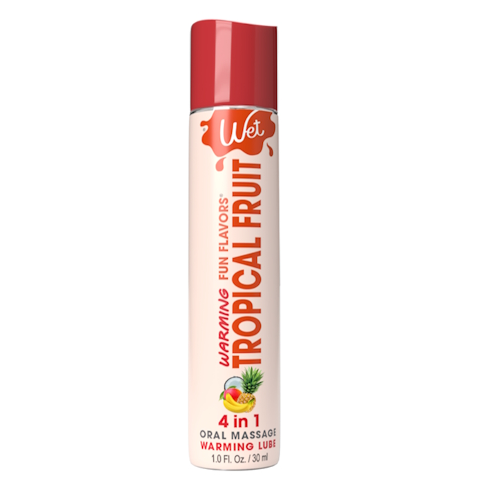 WARMING LUBE 1OZ TROPICAL FRUIT 4-IN-1 FUN FLAVORS WARMING LUBE 1OZ TROPICAL FRUIT 4-IN-1 FUN FLAVORS