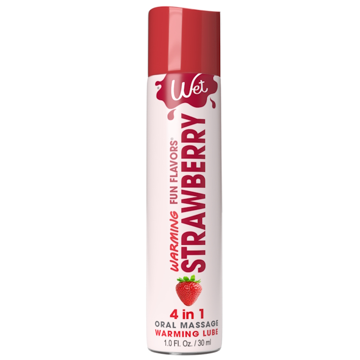 WARMING LUBE 1OZ STRAWBERRY 4-IN-1 FUN FLAVORS WARMING LUBE 1OZ STRAWBERRY 4-IN-1 FUN FLAVORS