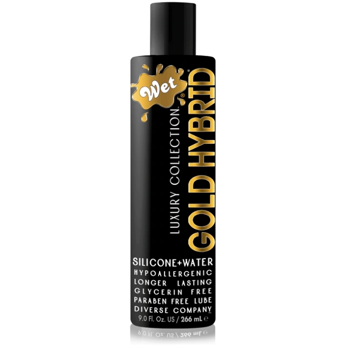 WET GOLD HYBRID WATER SILICONE BLEND 9OZ WET GOLD HYBRID WATER SILICONE BLEND 9OZ