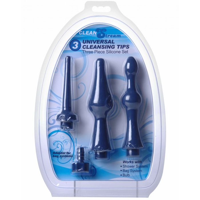 CS UNIVERSAL 3 PIECE SILICONE ENEMA ATTACHMENT SET CS UNIVERSAL 3 PIECE SILICONE ENEMA ATTACHMENT SET