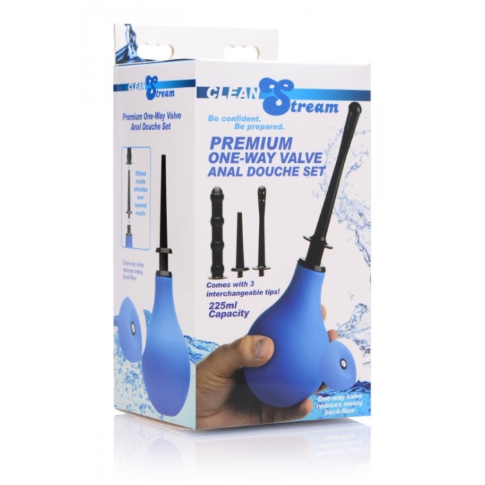 PREMIUM ONE-WAY VALVE ANAL DOUCHE SET PREMIUM ONE-WAY VALVE ANAL DOUCHE SET