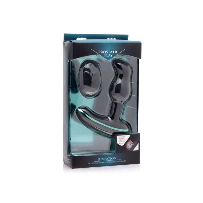RIMSATION PROSTATE VIBE WITH ROTATING BEADS RIMSATION PROSTATE VIBE WITH ROTATING BEADS