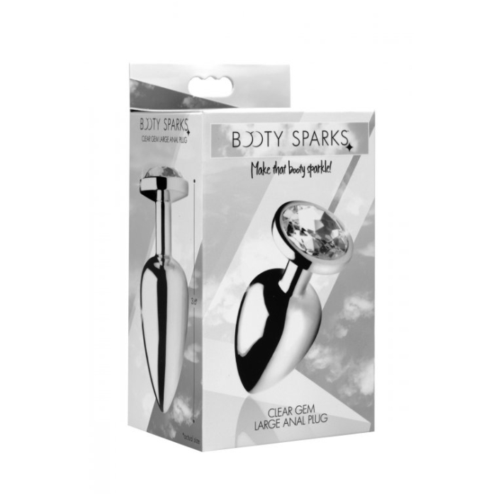 BS CLEAR GEM LARGE ANAL PLUG - CLEAR BS CLEAR GEM LARGE ANAL PLUG - CLEAR