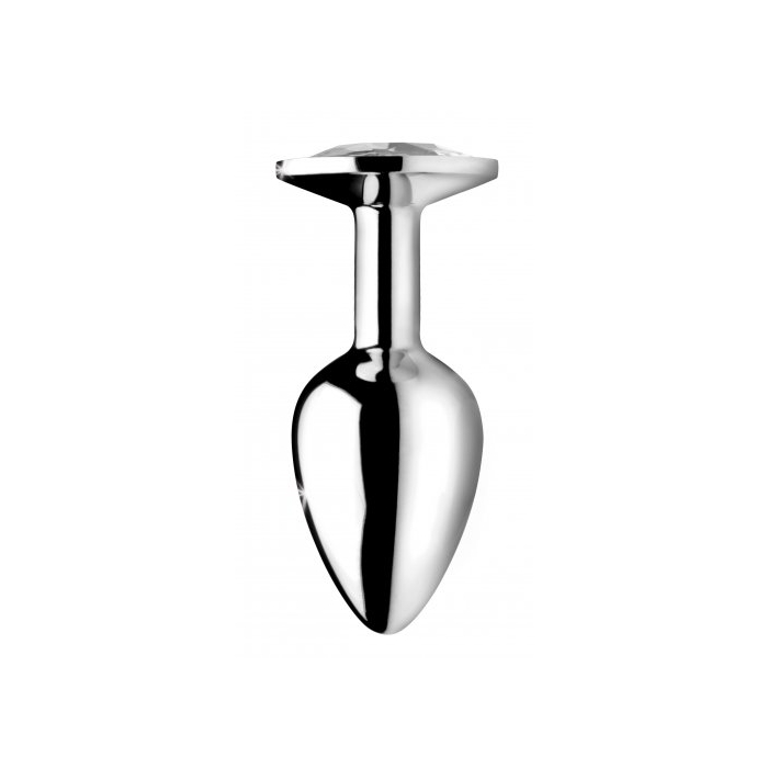 BS CLEAR GEM LARGE ANAL PLUG - CLEAR