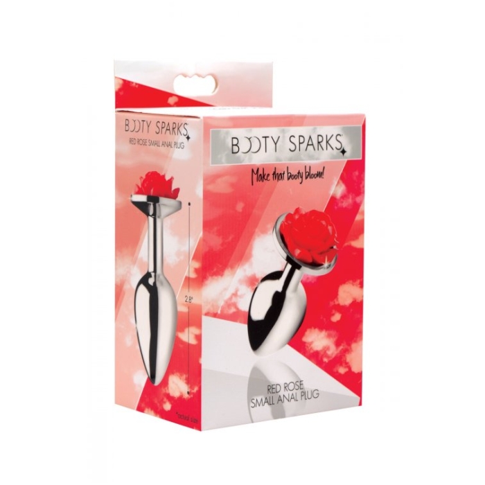 BS RED ROSE ANAL PLUG - SMALL 3" BS RED ROSE ANAL PLUG - SMALL 3"