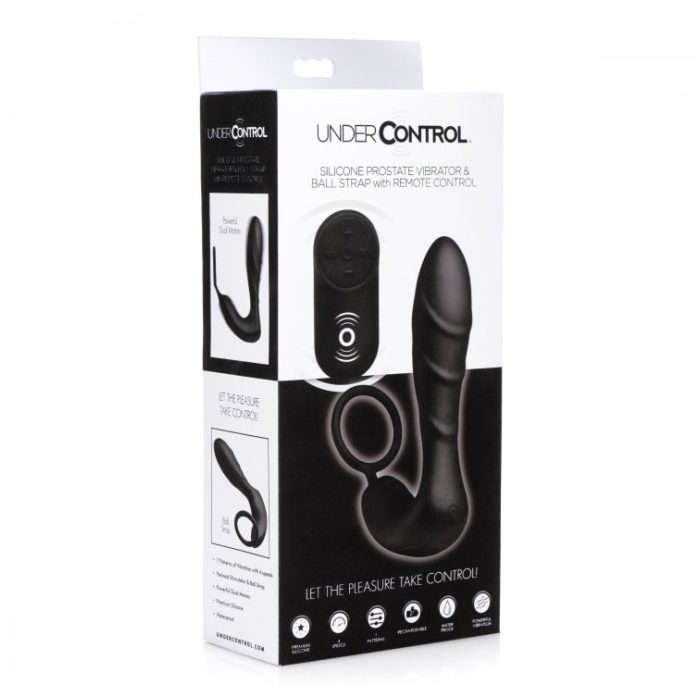 SILICONE PROSTATE VIBRATOR & STRAP WITH REMOTE SILICONE PROSTATE VIBRATOR & STRAP WITH REMOTE