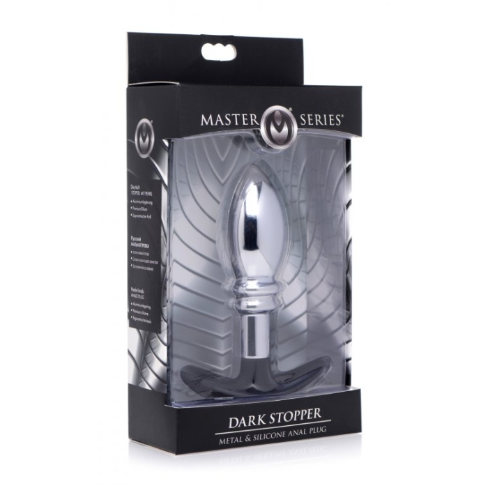 DARK STOPPER METAL & SILICONE ANAL PLUG DARK STOPPER METAL & SILICONE ANAL PLUG
