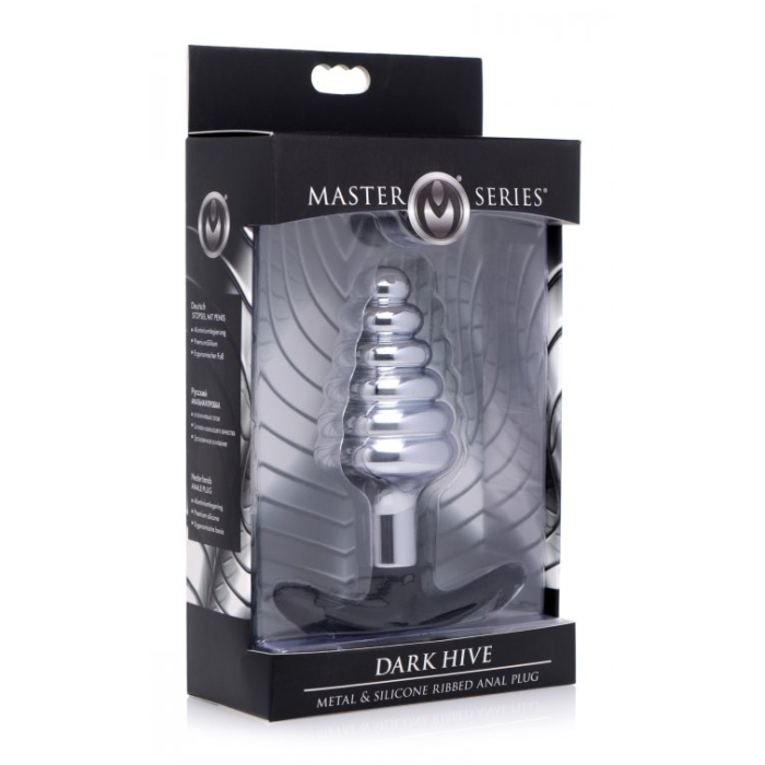 DARK HIVE METAL & SILICONE ANAL PLUG DARK HIVE METAL & SILICONE ANAL PLUG