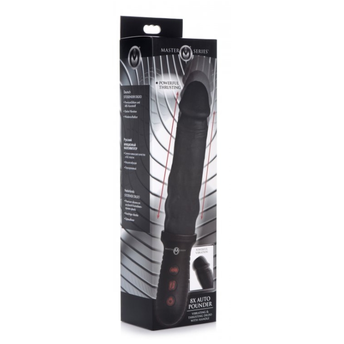 MS 8X AUTO POUNDER VIB & THRUST DILDO WITH HANDLE - FL MS 8X AUTO POUNDER VIB & THRUST DILDO WITH HANDLE - FL