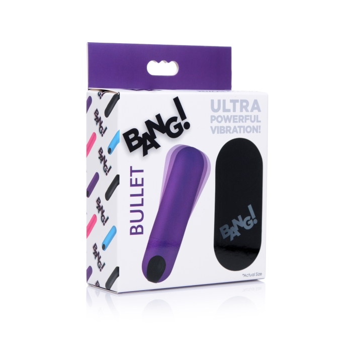 VIBRATING BULLET W/REMOTE CONTROL - PURPLE VIBRATING BULLET W/REMOTE CONTROL - PURPLE