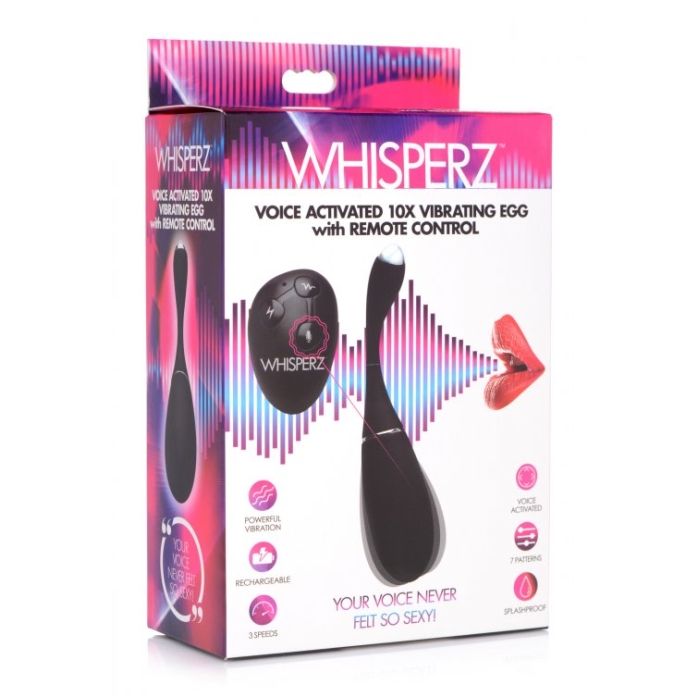 WH VOICE ACTIVATED 10X VIBRATING EGG W/REMOTE CONTROL WH VOICE ACTIVATED 10X VIBRATING EGG W/REMOTE CONTROL