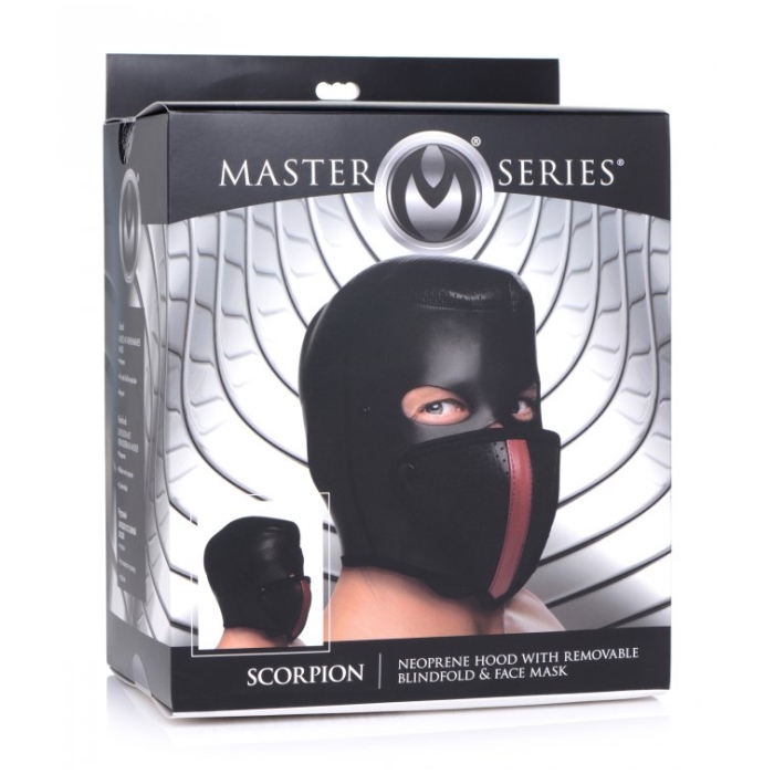 MS SCORPION NEO HOOD WITH REMOVE BLINDFOLD & FACE MASK MS SCORPION NEO HOOD WITH REMOVE BLINDFOLD & FACE MASK