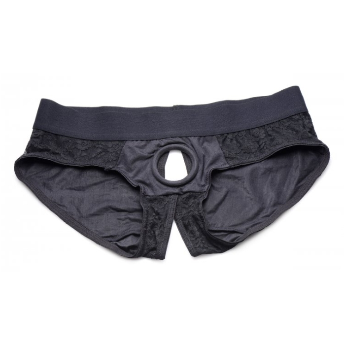 SU LACE ENVY PEGGING SET - BLACK/BLACK