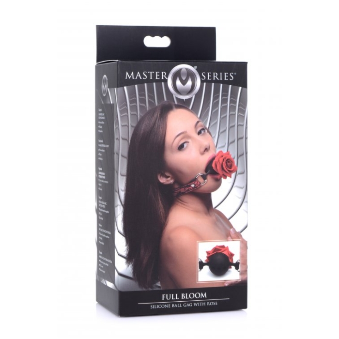 MS FULL BLOOM SILICONE BALL GAG WITH ROSE MS FULL BLOOM SILICONE BALL GAG WITH ROSE