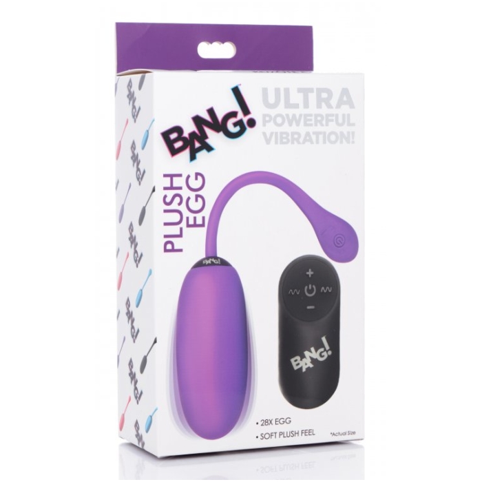 REMOTE CONTROL 28X SILICONE PLUSH EGG - PURPLE REMOTE CONTROL 28X SILICONE PLUSH EGG - PURPLE