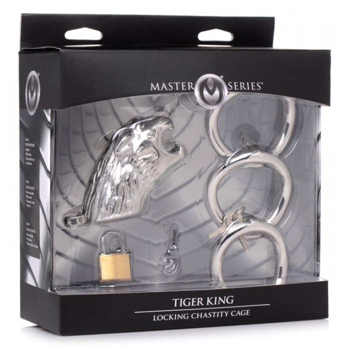 MS TIGER KING LOCKING CHASTITY CAGE MS TIGER KING LOCKING CHASTITY CAGE
