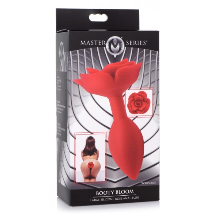 MS BOOTY BLOOM SILICONE ROSE ANAL PLUG - LARGE 5" MS BOOTY BLOOM SILICONE ROSE ANAL PLUG - LARGE 5"