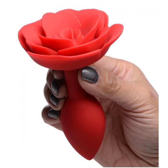 MS BOOTY BLOOM SILICONE ROSE ANAL PLUG - MEDIUM 4.5"