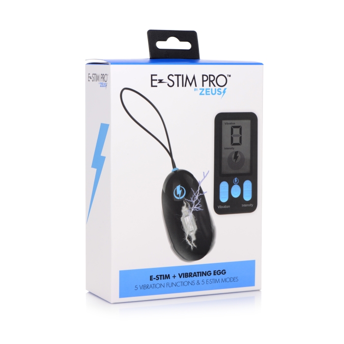 E-STIM PRO SILICONE VIBRATING EGG W/ REMOTE CONTROL E-STIM PRO SILICONE VIBRATING EGG W/ REMOTE CONTROL