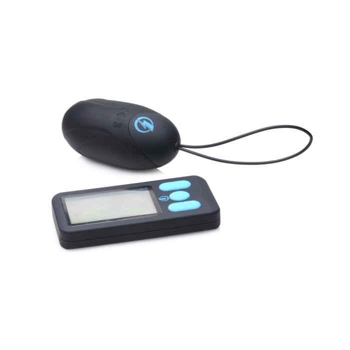 E-STIM PRO SILICONE VIBRATING EGG W/ REMOTE CONTROL