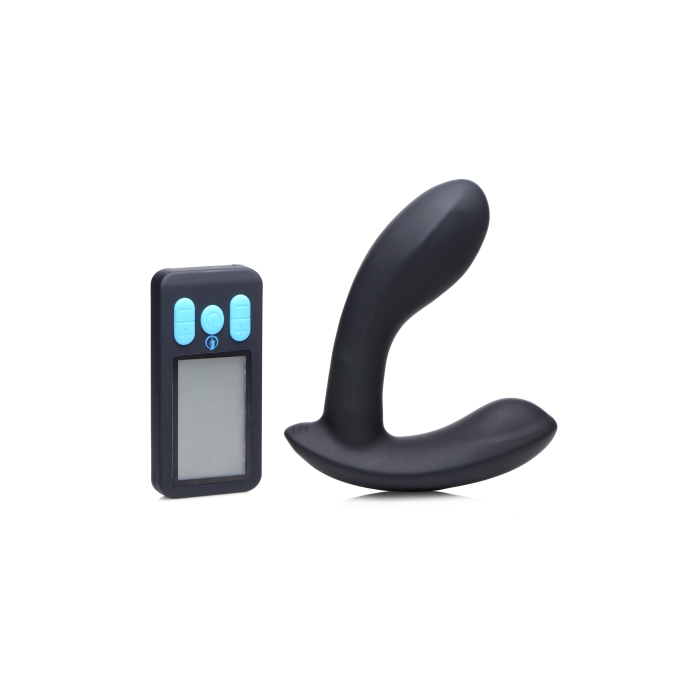 VIBRATING & E-STIM PROSTATE MASSAGER W/REMOTE