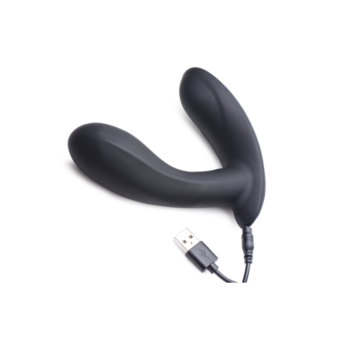 VIBRATING & E-STIM PROSTATE MASSAGER W/REMOTE