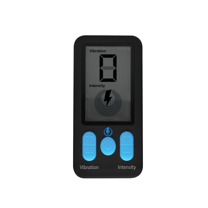 VIBRATING & E-STIM PROSTATE MASSAGER W/REMOTE