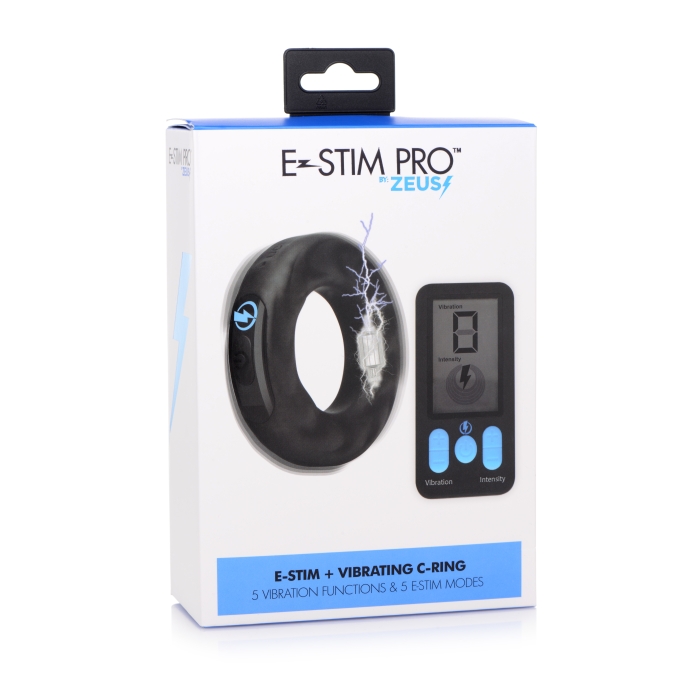 E-STIM PRO SILICONE COCK RING VIVE W/ REMOTE 38MM E-STIM PRO SILICONE COCK RING VIVE W/ REMOTE 38MM