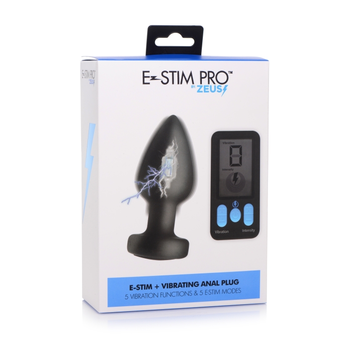 E-STIM PRO SILICONE VIBRATING ANAL PLUG W/ REMOTE E-STIM PRO SILICONE VIBRATING ANAL PLUG W/ REMOTE