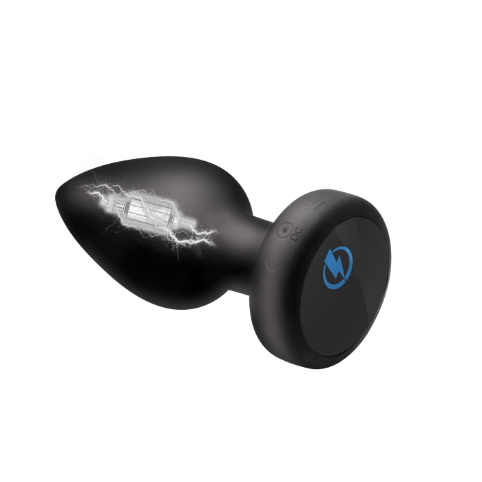E-STIM PRO SILICONE VIBRATING ANAL PLUG W/ REMOTE