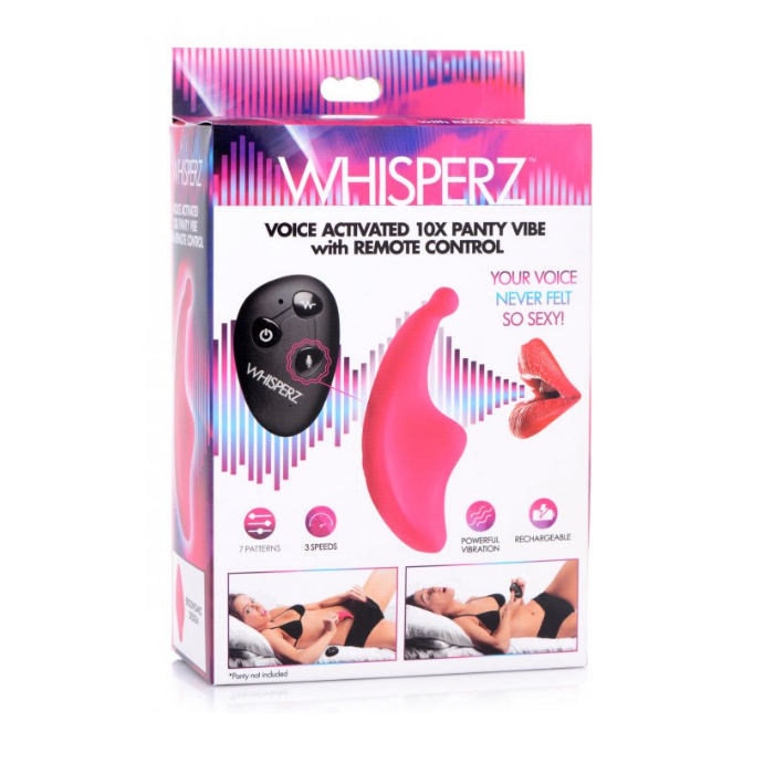 WH VOICE ACTIVATED 10X PANTY VIBE W/REMOTE CONTROL WH VOICE ACTIVATED 10X PANTY VIBE W/REMOTE CONTROL