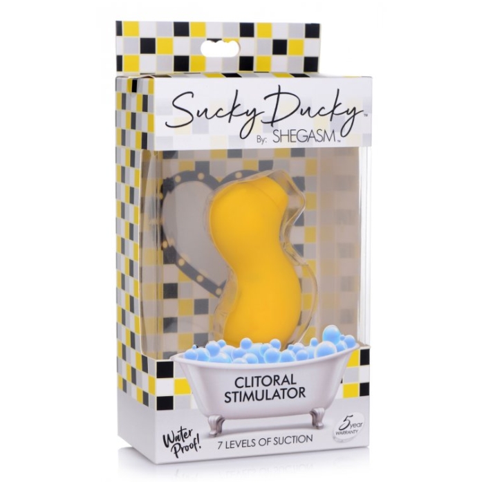 IN SHEGASM SUCKY DUCKY CLITORAL STIMULATOR - YELLOW IN SHEGASM SUCKY DUCKY CLITORAL STIMULATOR - YELLOW