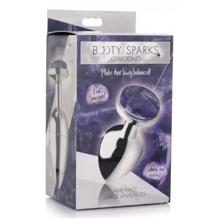 BS GEMSTONES AMETHYST - LARGE ANAL PLUG BS GEMSTONES AMETHYST - LARGE ANAL PLUG