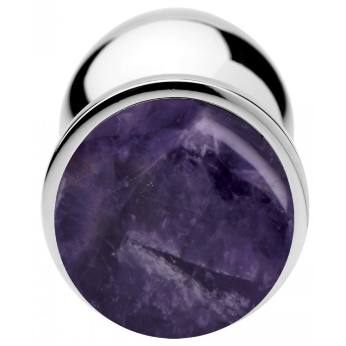 BS GEMSTONES AMETHYST - LARGE ANAL PLUG