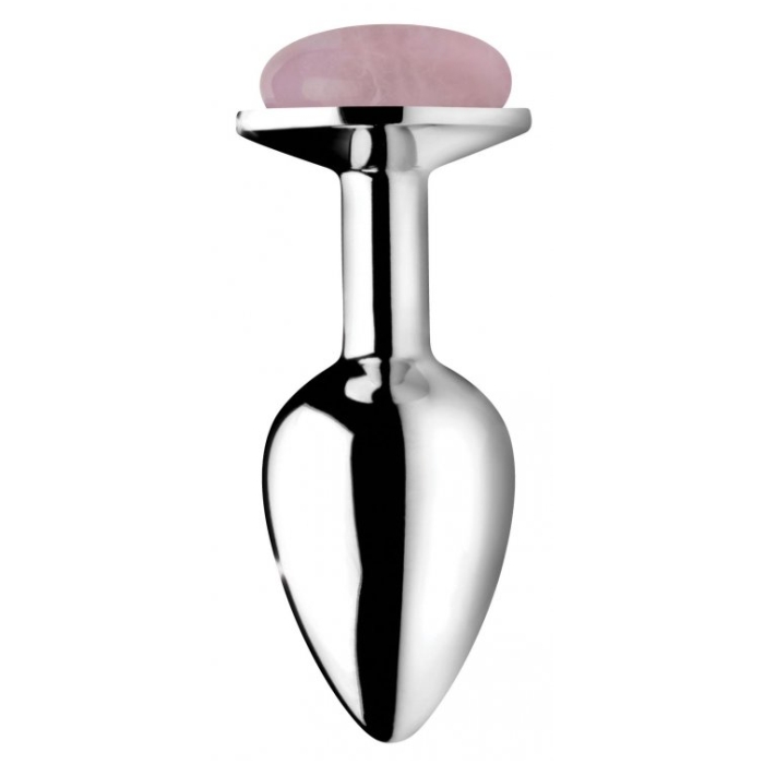 BS GEMSTONES ROSE QUARTZ - SMALL ANAL PLUG