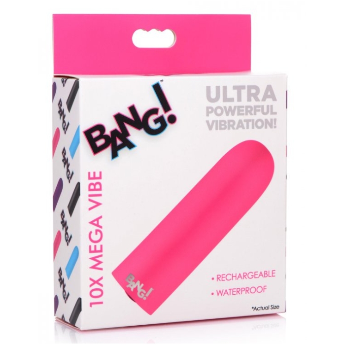 BG 10X MEGA VIBE - PINK - RECHARGEABLE - 3.5" BG 10X MEGA VIBE - PINK - RECHARGEABLE - 3.5"