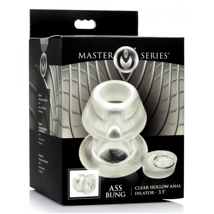MS ASS BUNG CLEAR HOLLOW ANAL DILATOR 3.5" MS ASS BUNG CLEAR HOLLOW ANAL DILATOR 3.5"