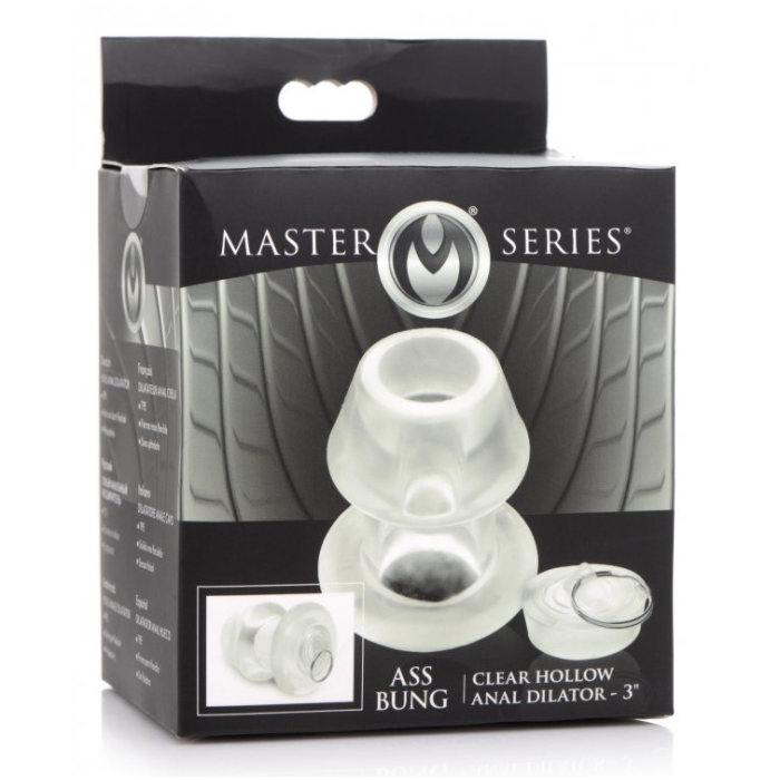 MS ASS BUNG CLEAR HOLLOW ANAL DILATOR 3" - MEDIUM MS ASS BUNG CLEAR HOLLOW ANAL DILATOR 3" - MEDIUM