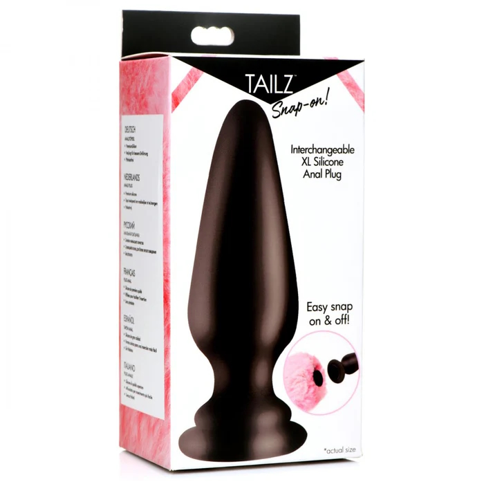 ANAL PLUG XL SNAP ON INTERCHANGEABLE SILICONE ANAL PLUG XL SNAP ON INTERCHANGEABLE SILICONE