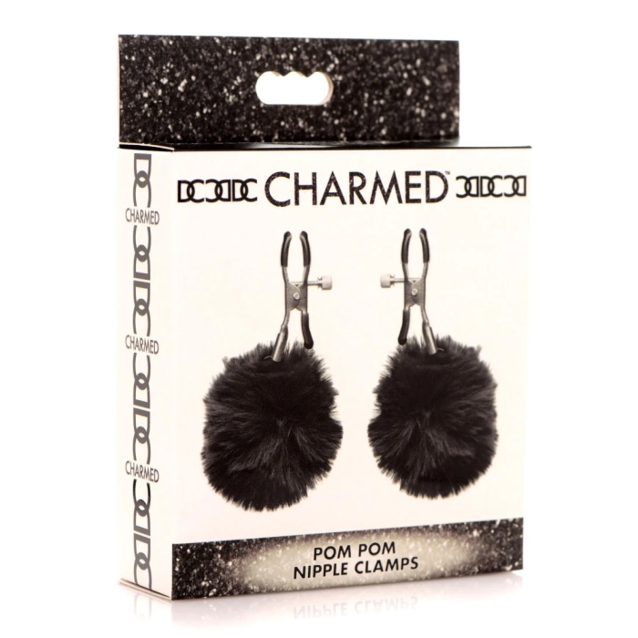CH POM POM NIPPLE CLAMPS - BLACK CH POM POM NIPPLE CLAMPS - BLACK