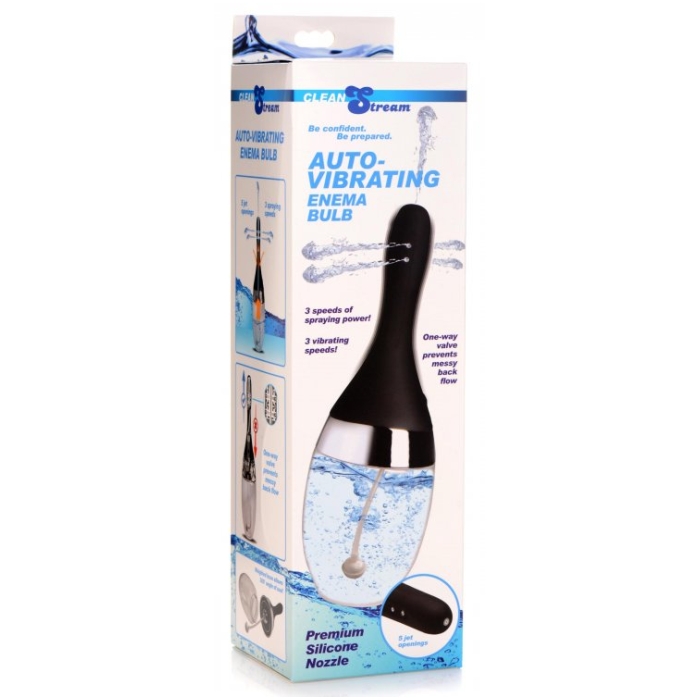 CS AUTO - VIBRATING ENEMA BULB - BLACK CS AUTO - VIBRATING ENEMA BULB - BLACK